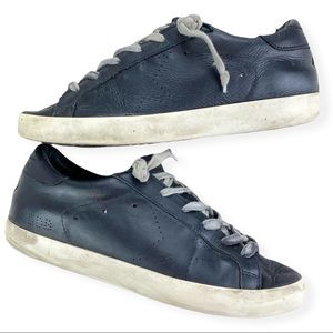 GOLDEN GOOSE Deluxe Brand SuperStar Low Top Black Leather Sneakers Woman’s 6/36